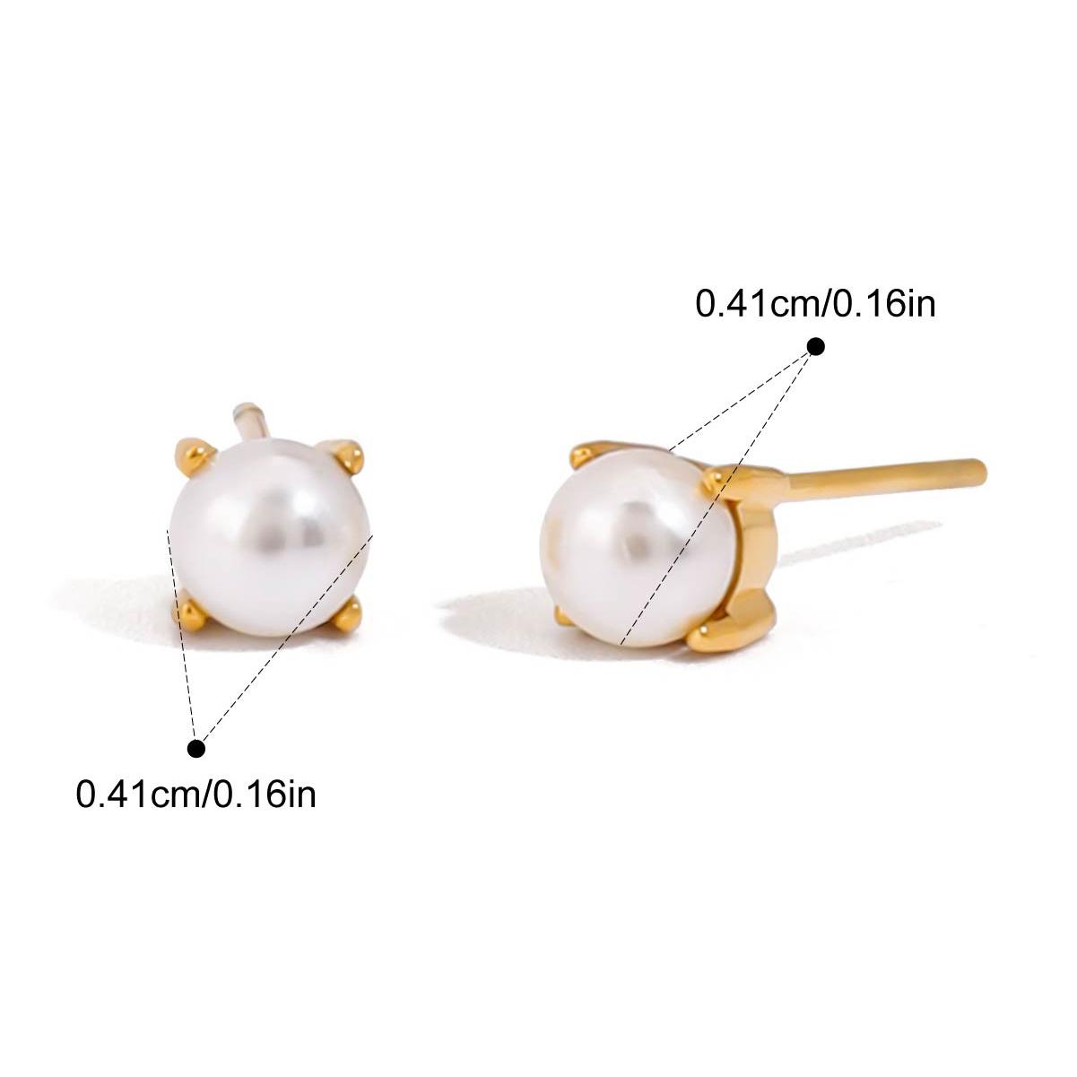 

Fashion Stainless Steel Glossy Three-layer Earrings 18K PVD Golden Plated Daily Arrivals Jewelry Water Resistant