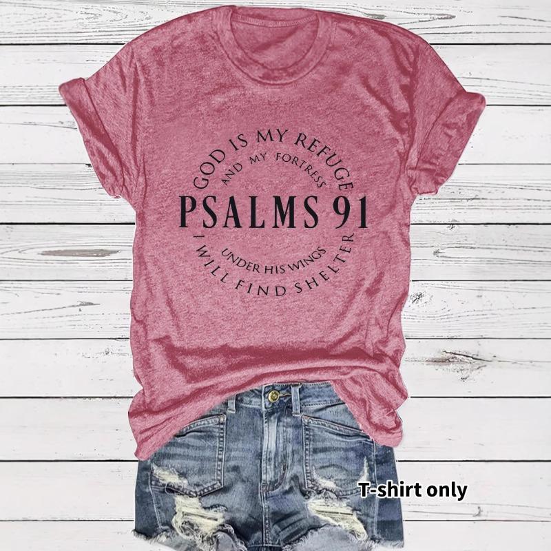 Women's Short-sleeved Loose and Fashionable T-shirt with Letter Prints