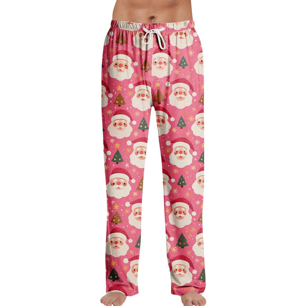 Anime Pajama Pants Sleepwear Casual Drawstring Elastic Waist Pants Comfy Straight Yoga Loose Trousers