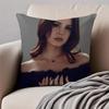 LLana Del Rey Cushion Cover Pillowcase Antidustmite Invisible Zipper Short Plush Sofa Cushion