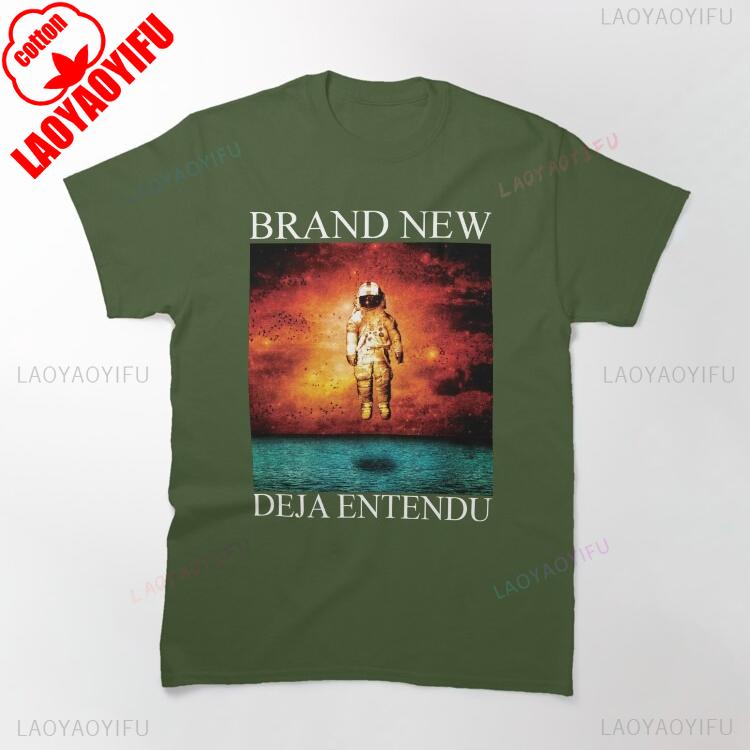 Brand New Deja Entendu Album Vintage Emo Punk Rock Graphic Tshirt Unisex Casual Short Sleeve Music Fan Gift
