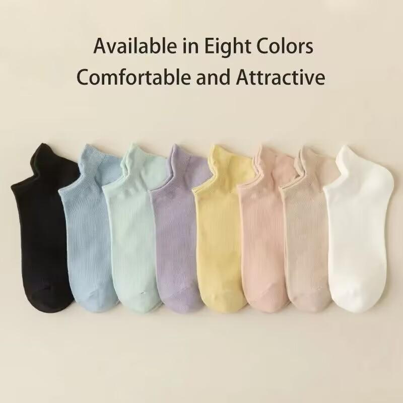 1 Pairs Women Socks Casual Breathable High Quality Ankle Sock Summer Low Cut Cotton Thin Short Elastic Sox Calcetines