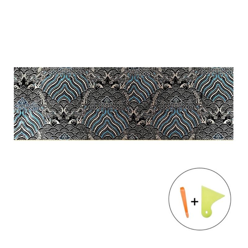 

Brocade Embroidery Stickers Car AB Pillar Backi Stickers Universal Automotive Interior Decorative Wrap Stickers