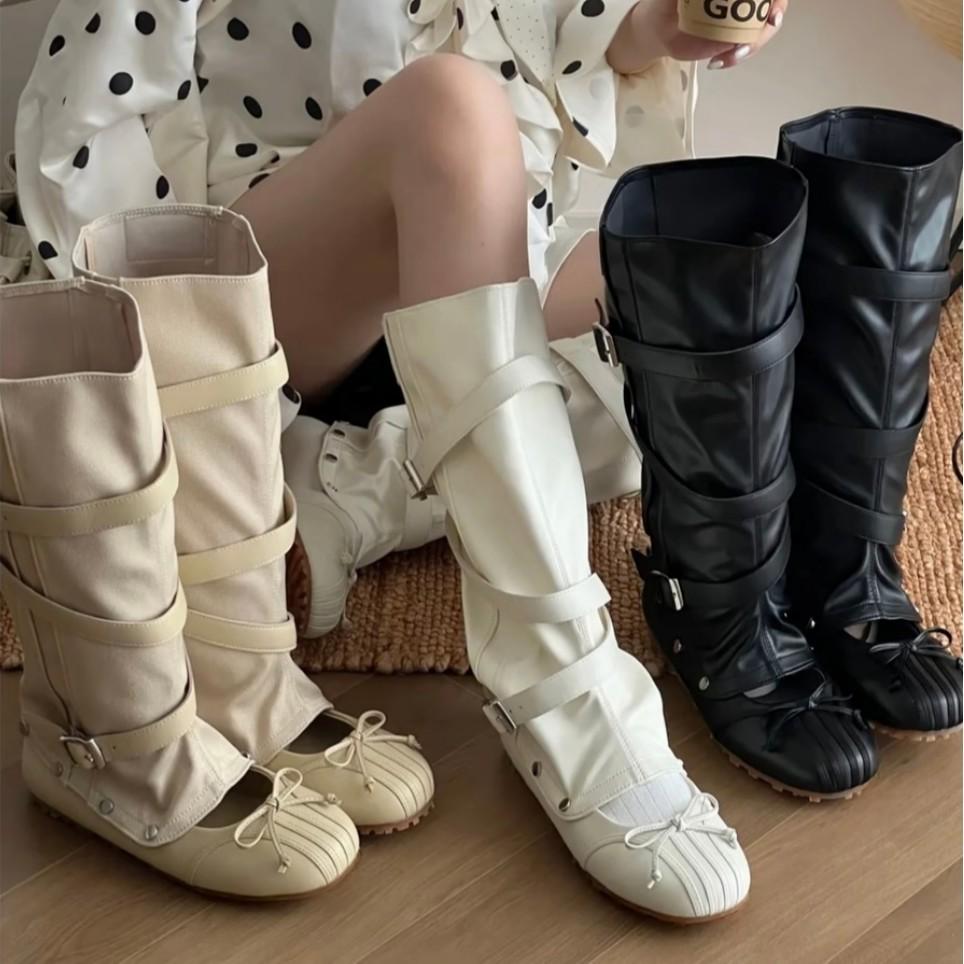 Niche Design Removable Two-wear Ballet Cool Boots Spring and Summer New Hollow Heightening Belt Buckle Boots