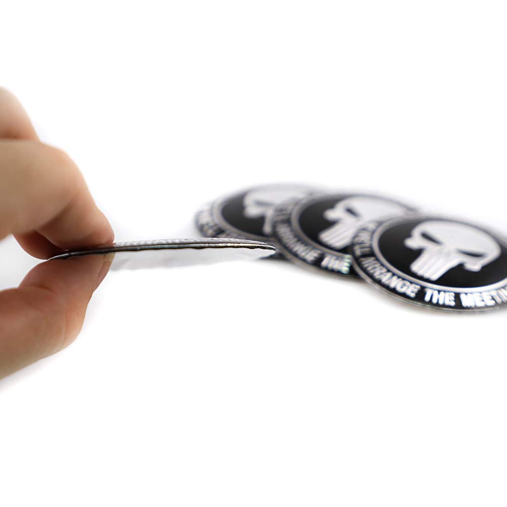 Generic Wheel Center Cap 56mm 65mm Wheel Sticker Wheel Center Cap Sticker Skull Sticker Compatible Set of 4 (Black-56mm)