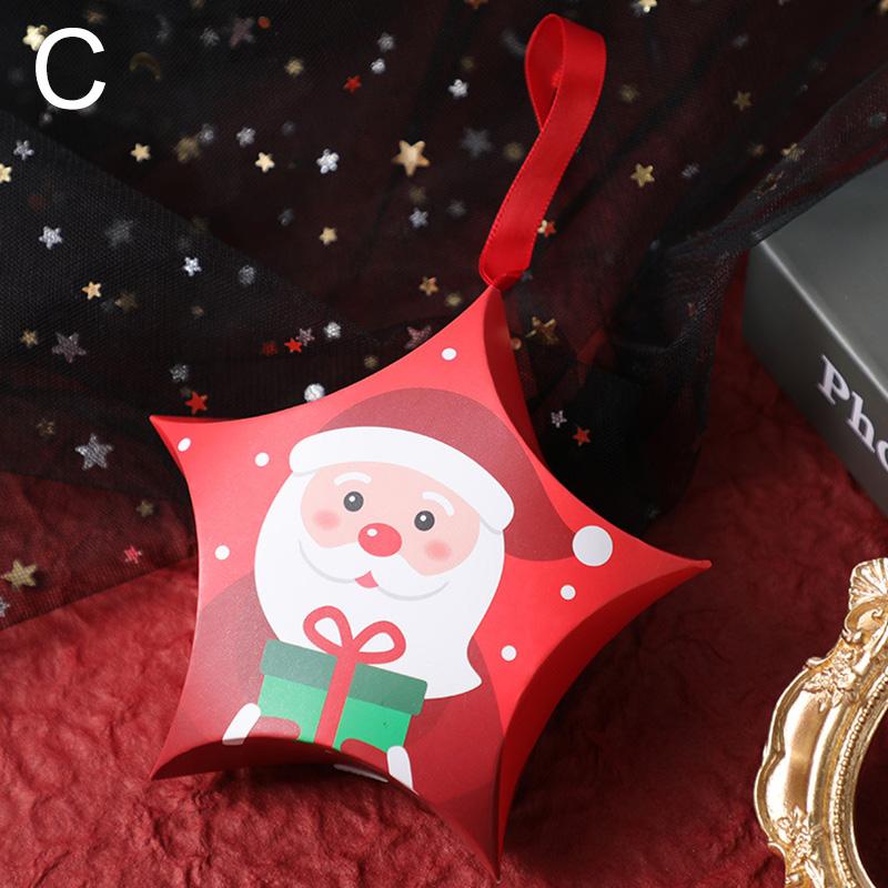 

1 шт. коробка конфет Санта-Клаус коробка конфет в форме звезды коробка конфет рождественские подарочные коробки