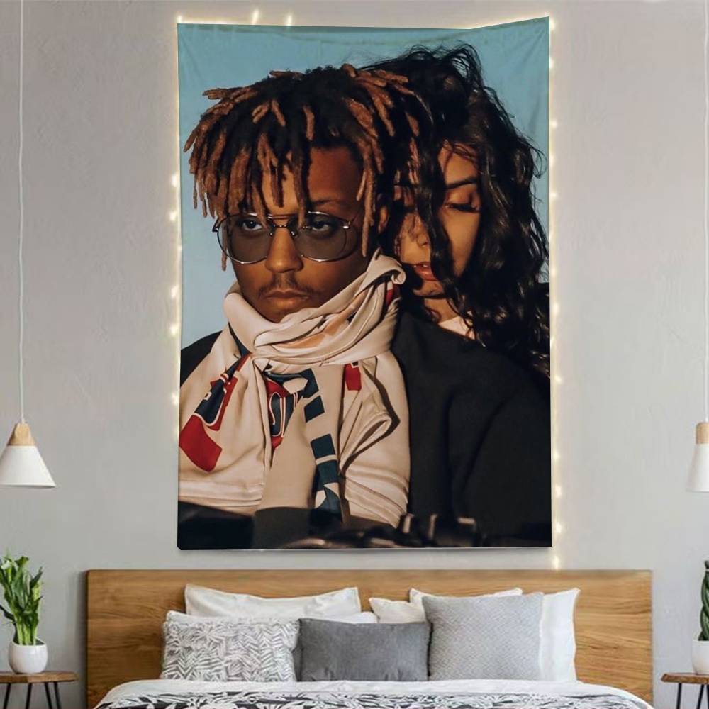 Jjuice Wrld Flags Wall Hanging Background Art Banner For Bedroom Home Outdoor Decor