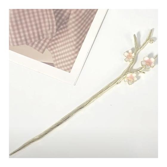 Cherry Blossom Bobby Pins Hair Accessories Flower Hairpins Kanzashi Hair Sticks Festival Gift Cherry Blossom Motif