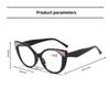 Oversized Fashion Cat Eye Reading Glasses for Women Contrast Color Blocked Anti Blue Light Presbyopia Glasses Diopters To +4.0