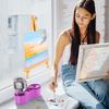 Paint Brushes Cleaner Paint Brush Washer Clean Paint Brushes Watercolor Bucket Art Bucket Wash Hobby Oil Brush Washer XBQ001