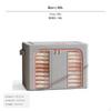110L Large Capacity Foldable Storage Box, Fabric Mix Organizer with Steel Frame,