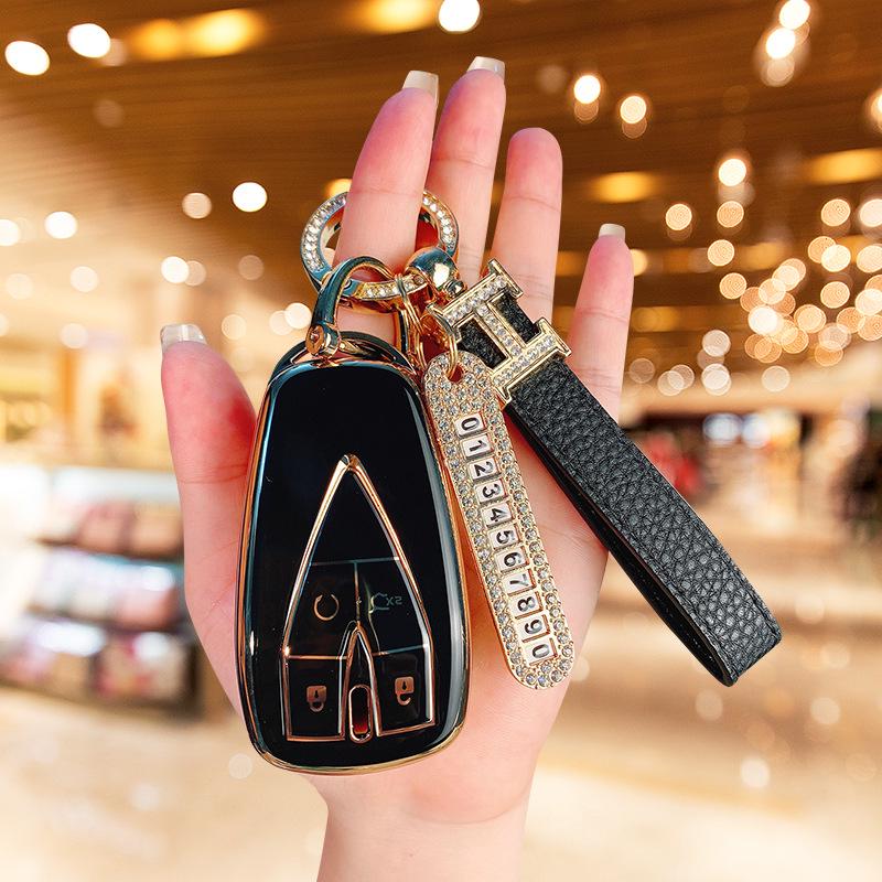 Changan Car Key Cover: Compatible with CS75 Plus, CS55 Plus, Yidong Univ, Auchan X5, Z6 Models