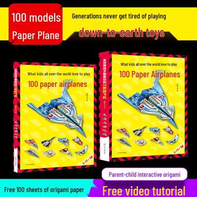 100 Origami-Papierflugzeuge: Ein beliebtes DIY-Bastel- und Lernspiel für Kinder
