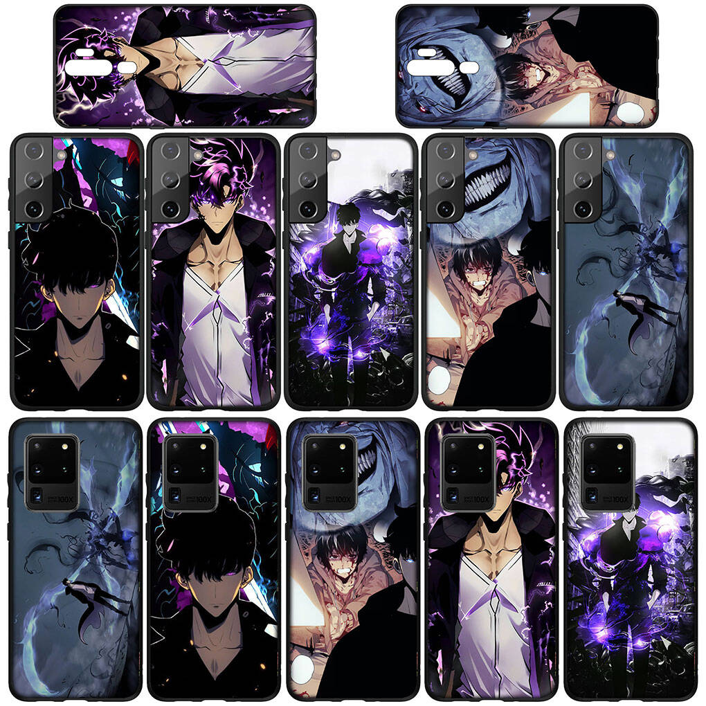 Phone Case for Samsung Galaxy S25 S23 S22 S24 Ultra FE A05 A06 A15 A16 A36 A37 A35 A54 A55 A56 A57 A25 A26 A53 A17 Cartoon Solo Leveling Arise Cover