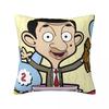 Mr Beans Cartoon Bären Kissenbezug Kissenhülle Quadratisch Grafische Kissenhülle Modische Kissenbezüge Für Sofa Zuhause Dekorativ
