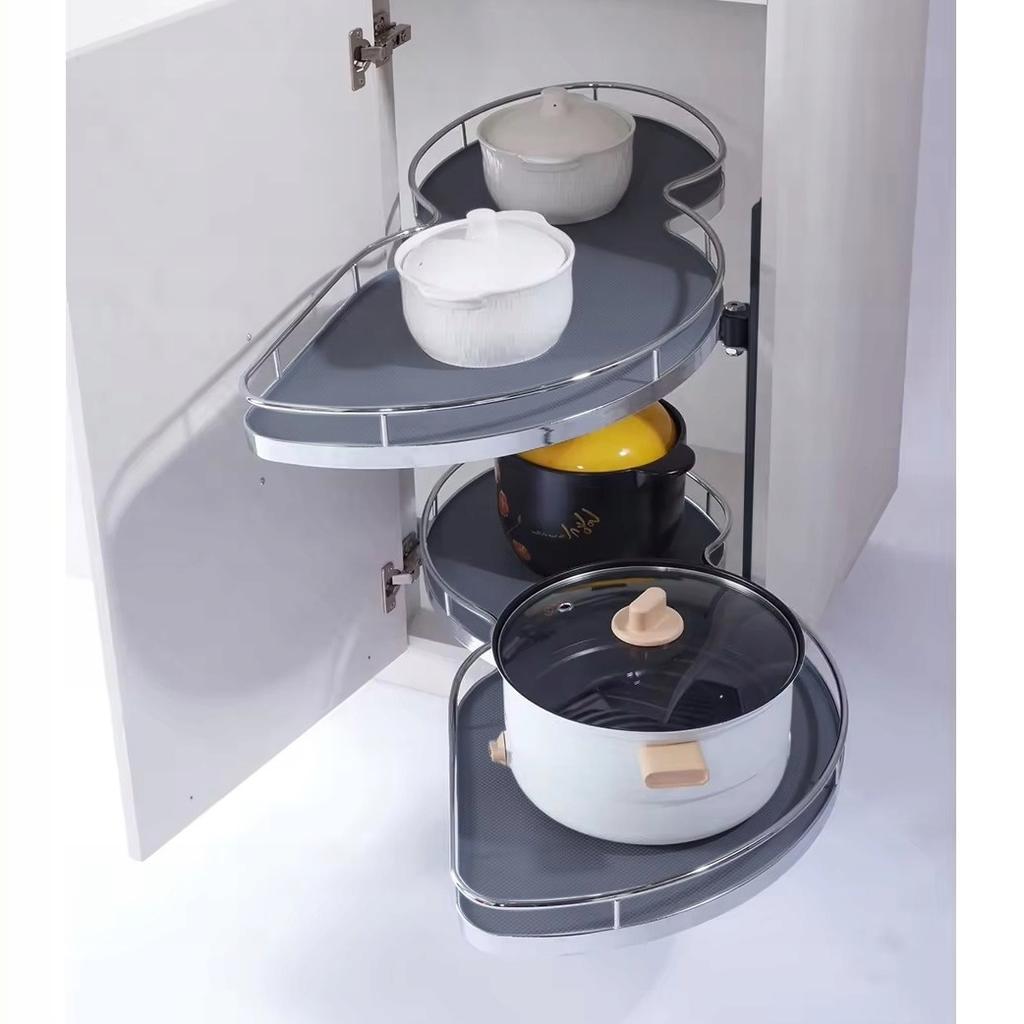 Magic Corner Cargo Basket Corner Right Kidney Anthracite Chrome 900