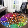 1pc Pentagram, Mandala Chair Carpet for Office - Durable, Ideal for Chair Mats, Stylish & Functional Decorative Rug yy260203068