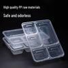 Deshangyuan Disposable 4-Compartment Meal Prep Containers with Lids