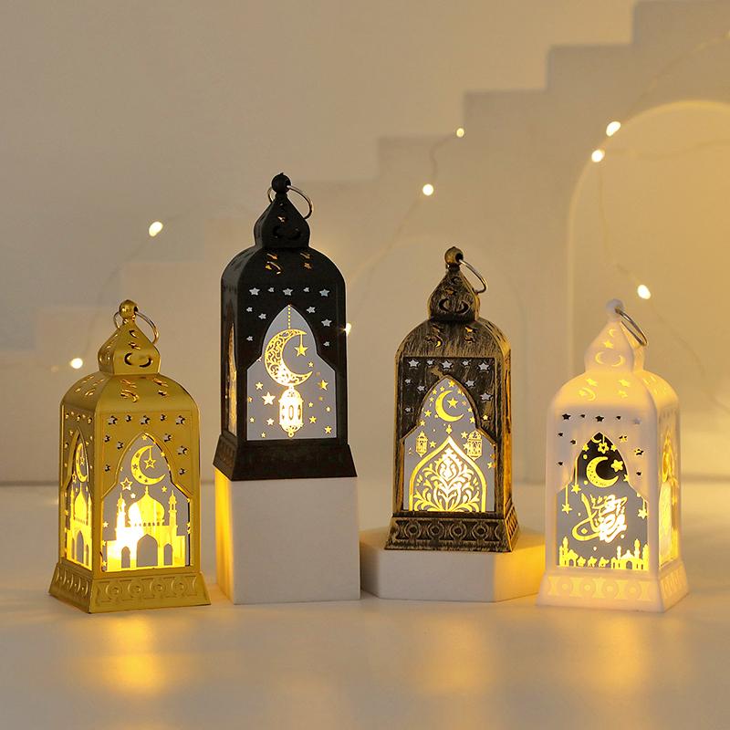 2026 Muslim Ramadan Lantern Eid LED Night Light  Ramadan Decoration Moon Star Glowing Light Islamic Eid Al Adha Gift
