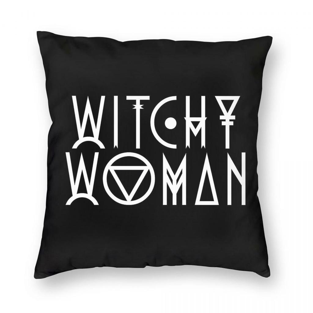 Witchy Woman Magic Square Pillowcase Polyester Linen Velvet Printed Zip Decorative Throw Pillow Case Sofa Seater Cushion Cover