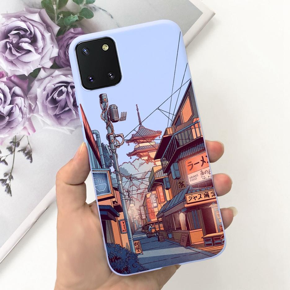 For Samsung Galaxy Note 10 Lite Case Cute Candy Painted Cover Soft TPU Phone Case For Samsung Note10 Lite Galaxy S10 Lite Bumper