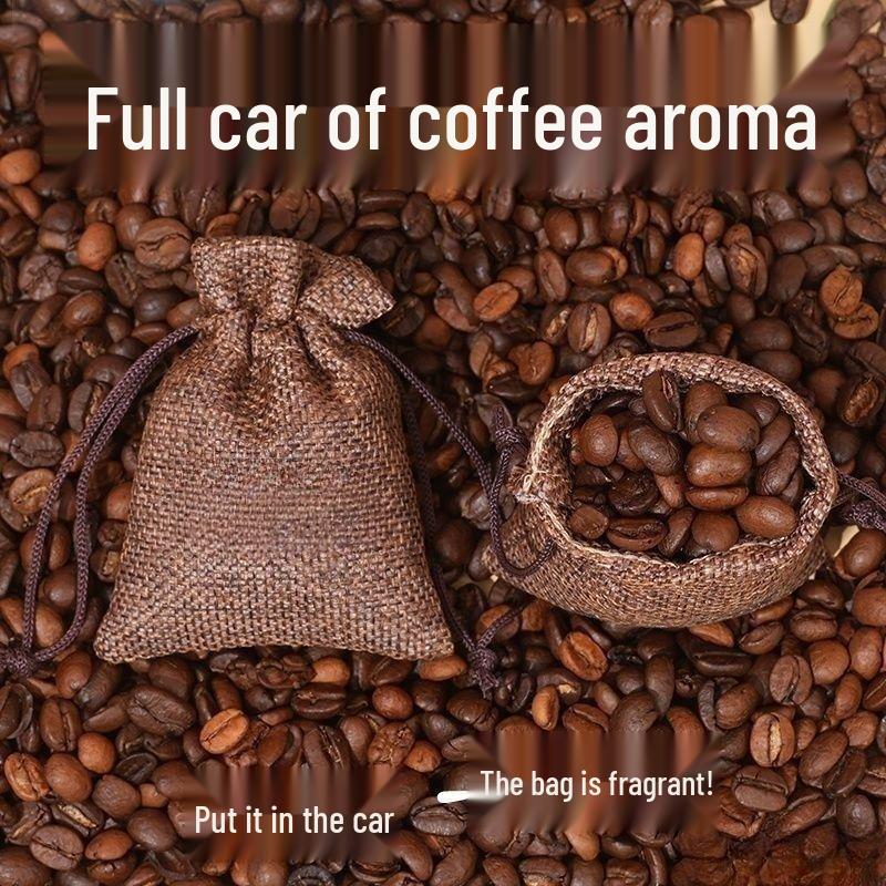 Long-Lasting Coffee Bean Scent Pouch for Car, Home, and Wardrobe