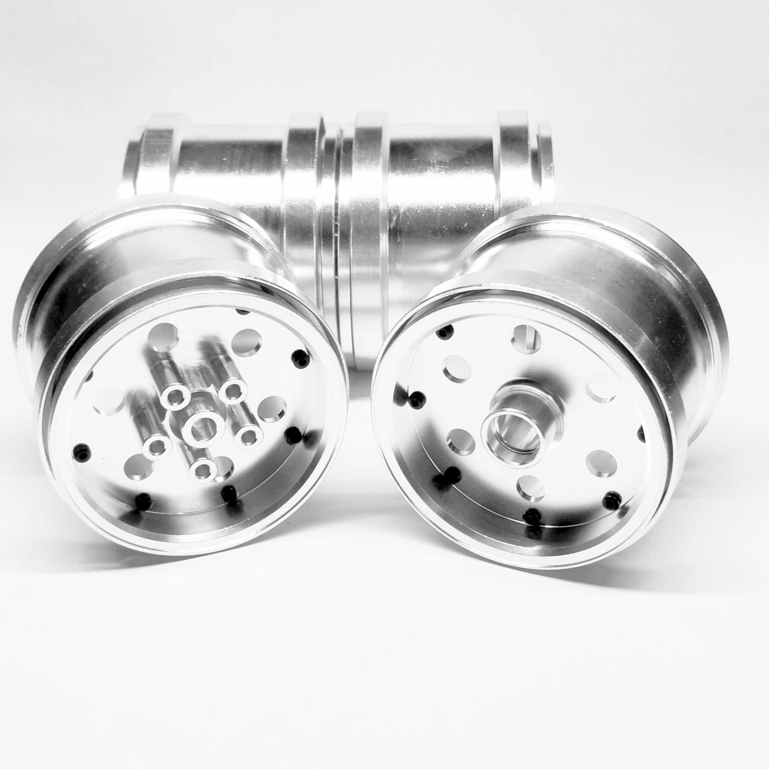 

Kingfly Ultra-Lightweight Aluminum Alloy Wheel Frames for Tamiya Mid Blackfoot/Monster Beetle (Front Rim/Rear Wheel) - Set of 4