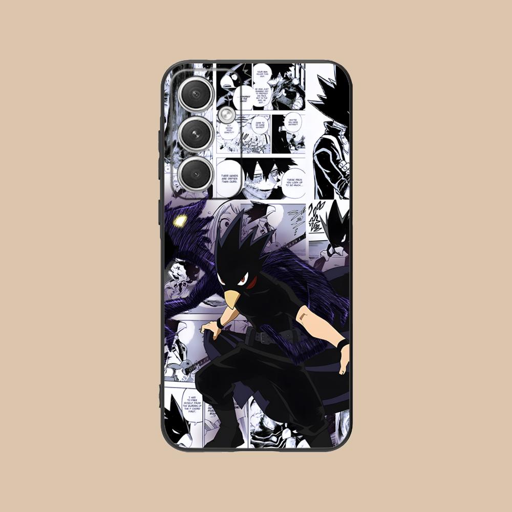 MHA Tokoyami Mobile Phone Case for Samsung Galaxy S26 S25 S24 S23 S22 S21 S20 Note20 Plus FE Ultra Colorful Cover Luxury Pretty