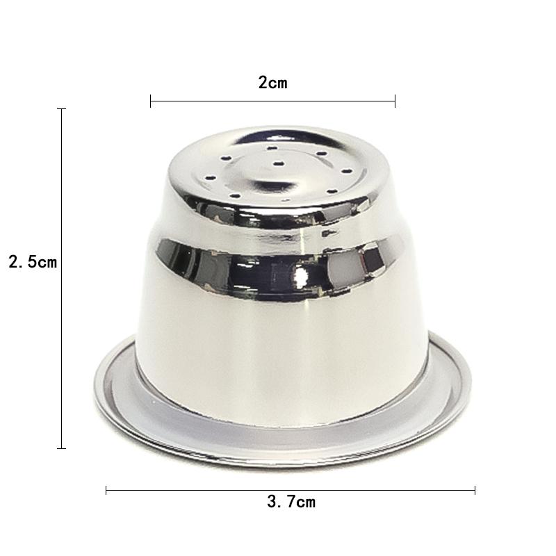 2pcs/3pcs, High-Quality Stainless Steel Reusable Coffee Capsules Filter for Espresso Coffee Makers - User-Friendly to Clean and Reusable