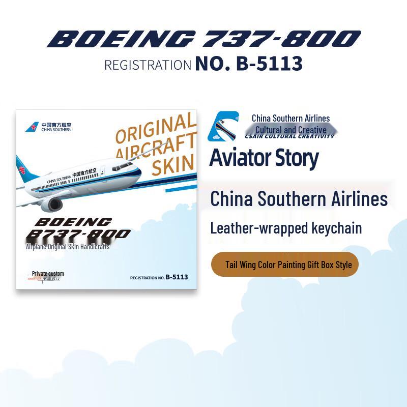 China Southern B737-800 Aircraft Skin Keychain