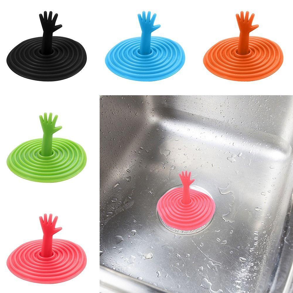 Bathtub Stopper Drain Cover Silicone Sink Hair Stopper Leakage-proof Flat Plug Stopper Kitchen Bathroom Accessories Hardware