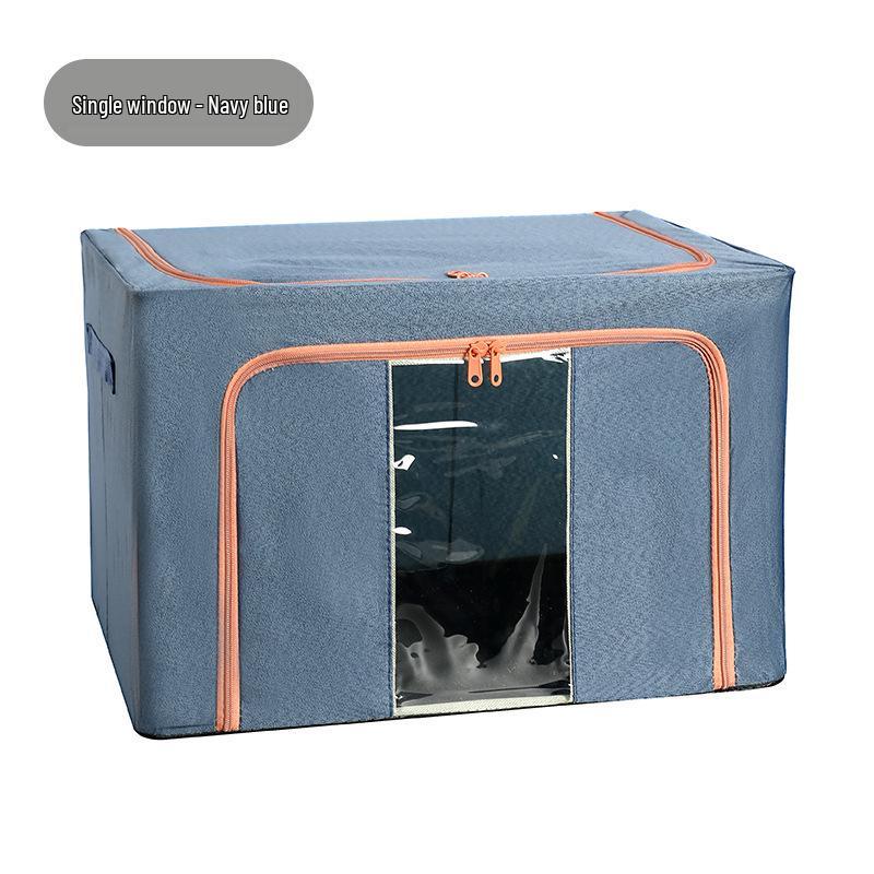 Extra Large Foldable Polka Dot Storage Box - Thick Oxford Cloth for Clothes & Quilts