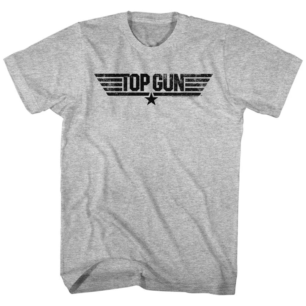 Top Gun Movie Vintage Black Fighter Wings Logo Men s T Shirt 3XL