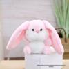 Adorable Long-Eared Rabbit Plush Keychain: Girls' Backpack Decoration & Small Animal Souvenir