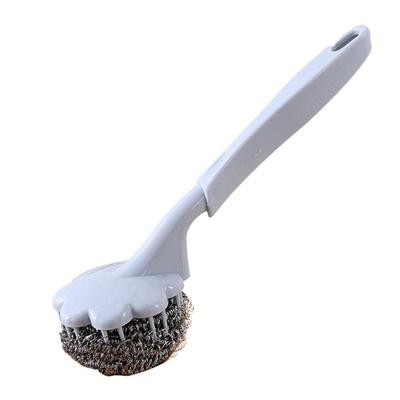 Kitchen Handle Brush, Dishwashing Brush, Steel Wool