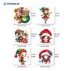 Hongcai 2024 Christmas Fairy Girl Heat Transfer Vinyl DTF Printed Sticker Ready Press Design for Wear Heat Press Paper Film