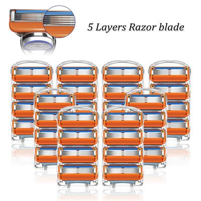Shaving Razor Blades for F5 Holder Replacement Heads Face Shaver Cassettes 5 Layers Stainless Steel Blade For Men