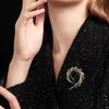 Vintage Brooch Alloy Irregular Corsage Light Luxury  Badges Pin For Women  Jewelry Creative Gift Accessories