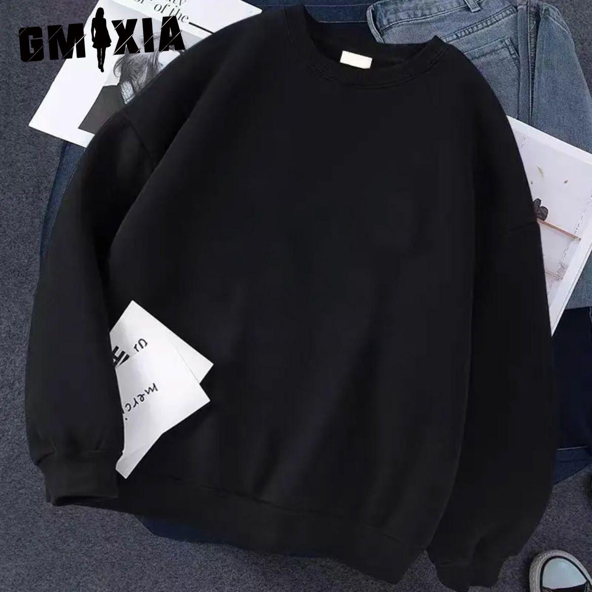 

Хлопковая футболка с длинным рукавом GMXIA, мужская модная свободная футболка с принтом «Сострадательная» XXXXXL чёрный