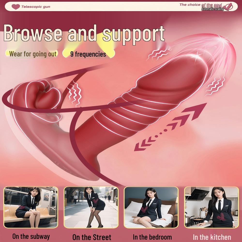 Big Mouth Telescopic Tongue Vibrator: Wireless Clitoral Stimulation with APP Control for Enhanced Female Pleasure.