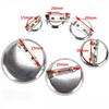 Round Metal Safety Pin Brooch Tray - DIY Brooch and Corsage Hair Accessory Base