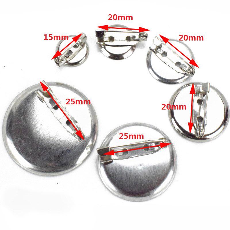 Round Metal Safety Pin Brooch Tray - DIY Brooch and Corsage Hair Accessory Base