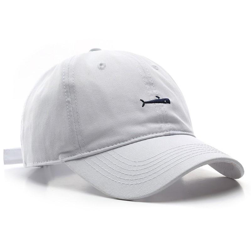 Baseball Caps Cotton Adjustable 6 Panel Unstructured Custom Logo Hand Embroidery Street Style Common Unisex Adults One Size белый