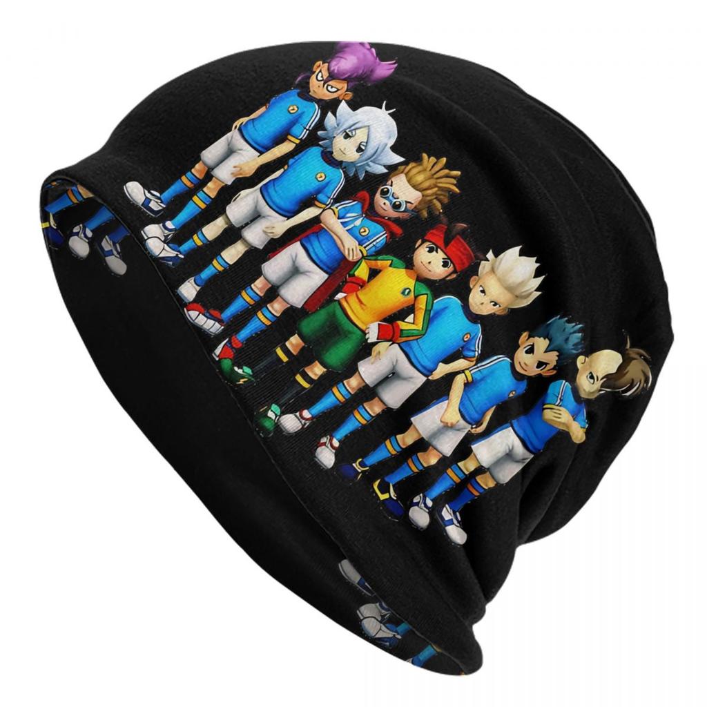 Mark Evans Bonnet Hats Hip Hop Outdoor Skullies Beanies Hat Inazumas Elevens Soccer Anime for Unisex Women Warm Thermal Elastic Cap