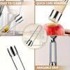 Stainless Steel Fruit Vegetable Core Remover Pepper Seed Corer Tool Kitchen Gadgets for Tomatoes Chili Peppers Vegetables Kitchen Tools