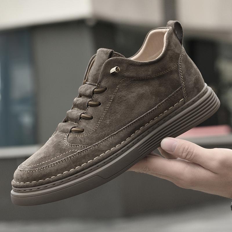 British Style Genuine Leather Men Shoes Trend Comfortable Casual Shoes Moccasins Men Flats Shoes