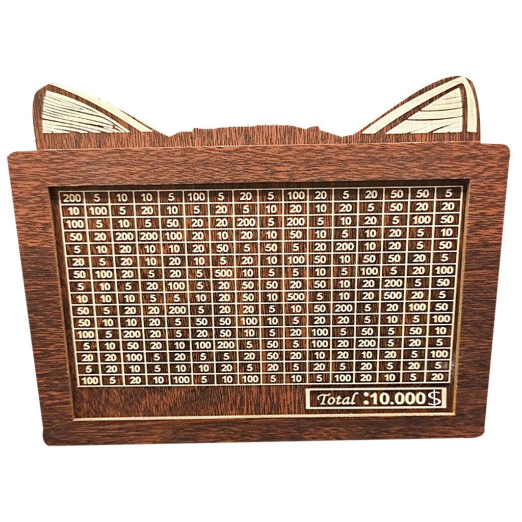 Retro Wooden Money Bank For Savings Stylish Lightweight Coin Bank For Boys Girls Kids Adult