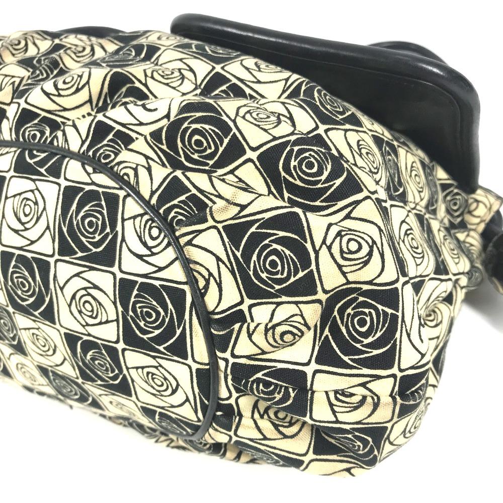 CHANEL Coco ball Camellia CC CC Mark Shoulder Bag Tote Bag Canvas Black/White