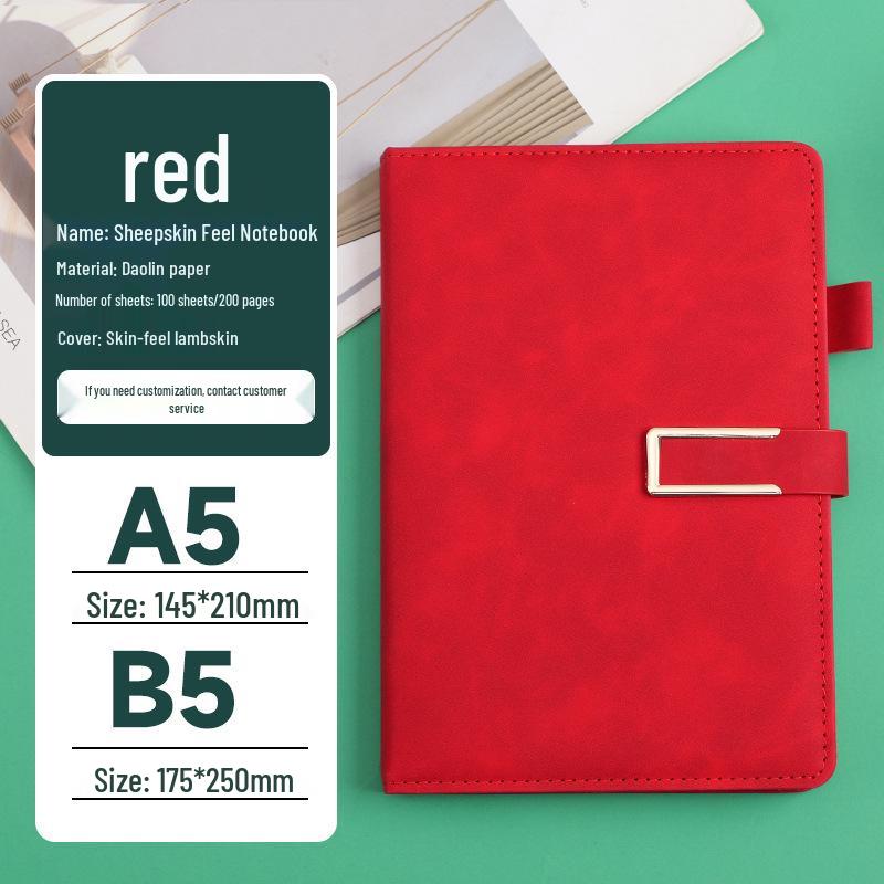 A5 Business Custom Logo Magnetic Notepad Diary Set