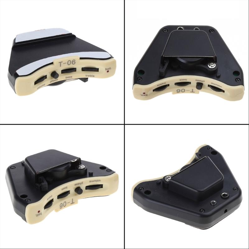 Sound Hole Guitar Pickup Microphone Sound Hole Adjustable Preamp Equalizer for Acoustic Folk Guitar with Accessories